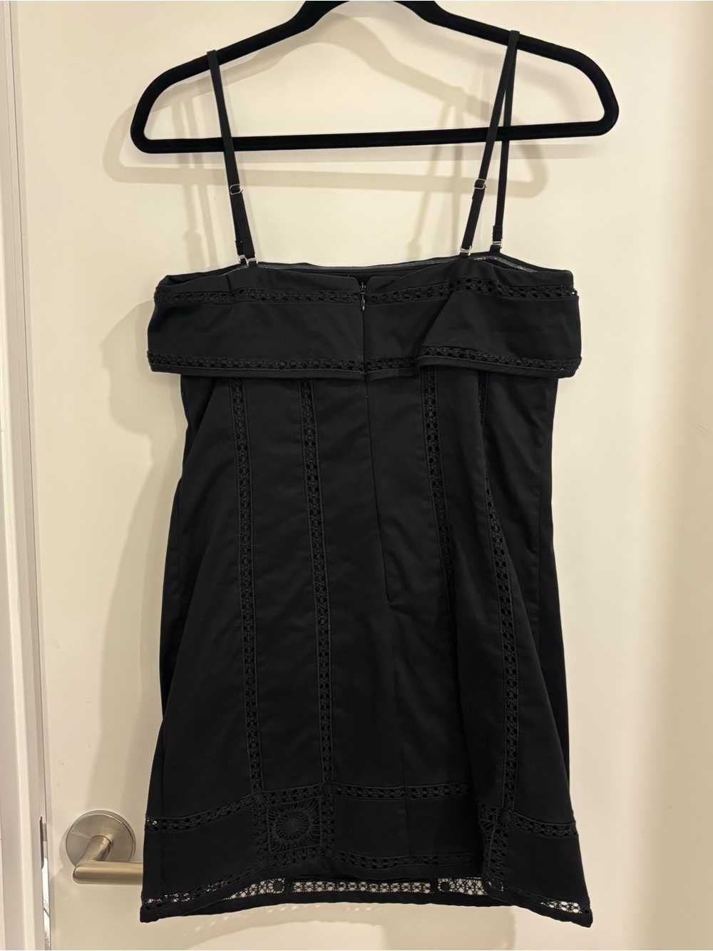 JCrew Crochet-panel mini dress with removable straps - Picture 4 of 6